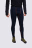 Macpac Men's 220 Merino Long Johns, Navy/Red Ochre, hi-res