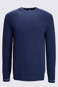Macpac Men's Clifton Merino Crew, Naval Academy, hi-res