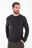 Macpac Men's 280 Merino Long Sleeve Crew, Charcoal Marle, hi-res