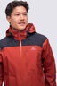 Macpac Men's Traverse Rain Jacket, Red Ochre/Black, hi-res