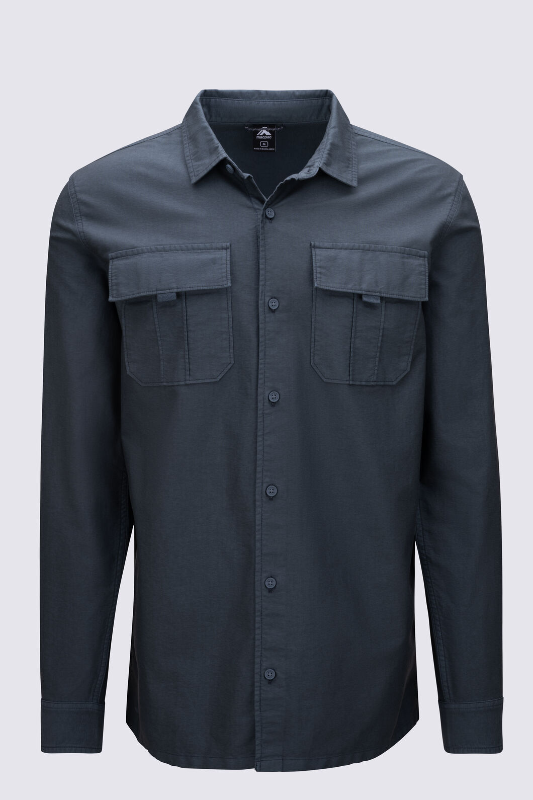 Macpac Men's Styx Long Sleeve Shirt, Dark Slate, hi-res