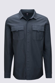 Macpac Men's Styx Long Sleeve Shirt, Dark Slate, hi-res