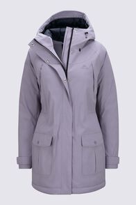 Macpac Women&rsquo;s Mist Waterproof Insulated Coat, Minimal Grey, hi-res