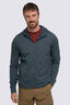 Macpac Men's Craigieburn Merino Blend 280 Hooded Jacket, Dark Slate Marle, hi-res