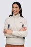 Macpac Women's Heritage Fleece Pullover, Pelican/Oceana, hi-res