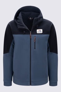 Macpac Men's Heritage Windproof Fleece Jacket, Black/Midnight Navy, hi-res