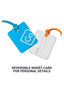Go Travel Luggage Tags Twin Pack, Blue/Orange, hi-res