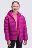 Macpac Kids' Halo Hooded Down Jacket, Festival Fuchsia, hi-res