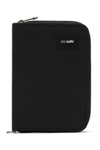 Pacsafe® RFIDsafe™ RFID Blocking Compact Travel Organiser, JET BLACK, hi-res
