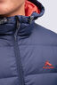 Macpac Men's Halo Hooded Down Jacket ♺, Navy Iris/Red Ochre, hi-res