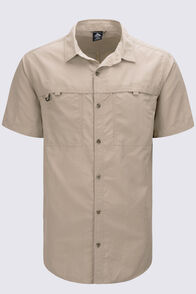 Macpac Men's Westport Short Sleeve Shirt, Sand, hi-res