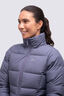Macpac Women's Aurora Hooded Down Coat, Greystone, hi-res