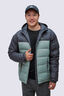Macpac Men's Halo Hooded Down Jacket ♺, Chinois Green/Forged Iron, hi-res
