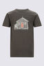 Macpac Kids' Cameron Hut Fairtrade Organic Cotton Short Sleeve T-Shirt, Forest Night Marle, hi-res
