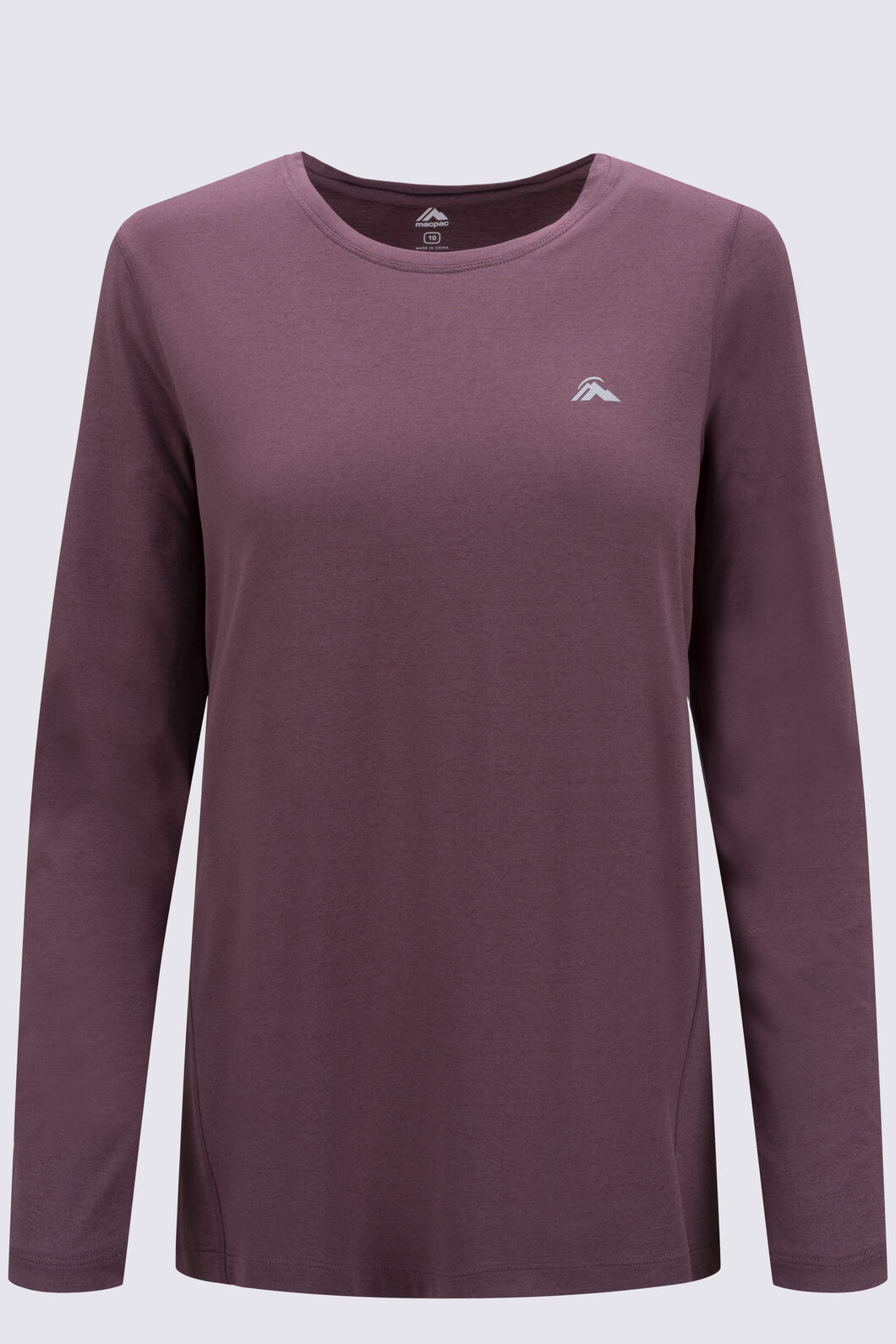 Macpac Women's brrr° Long Sleeve T-Shirt, Crushed Berry, hi-res