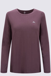 Macpac Women's brrr&deg; Long Sleeve T-Shirt, Crushed Berry, hi-res