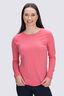 Macpac Women's Ella 180 Merino Long Sleeve T-Shirt, Sun Kissed Coral, hi-res