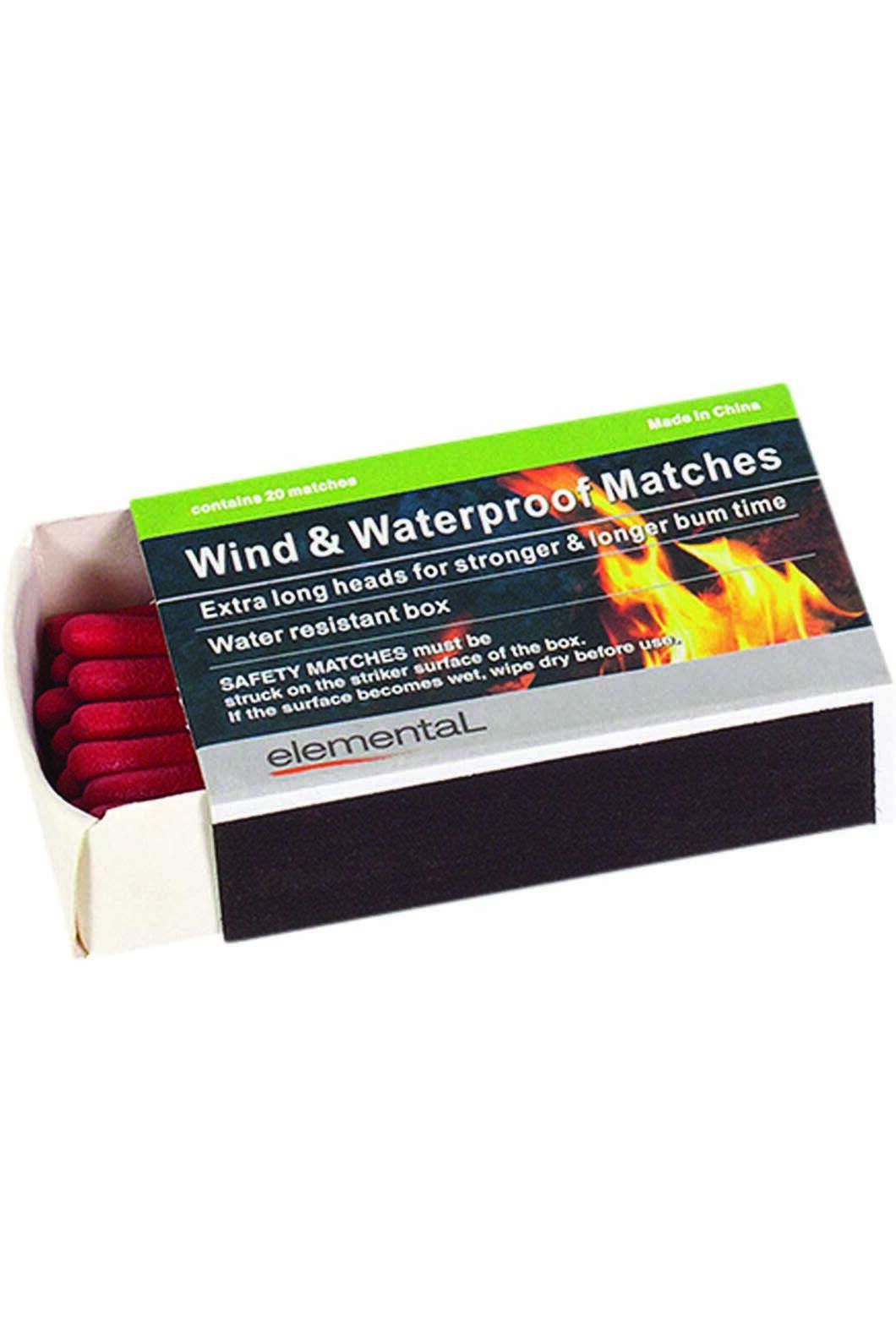 Elemental Wind Waterproof Matches 2 Pack Macpac