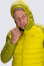Macpac Men's Uber Light Hooded Down Jacket, Citronelle/Woodbine, hi-res