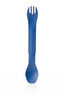 humangear GoBites Duo Fork and Spoon Set, Dark Blue, hi-res