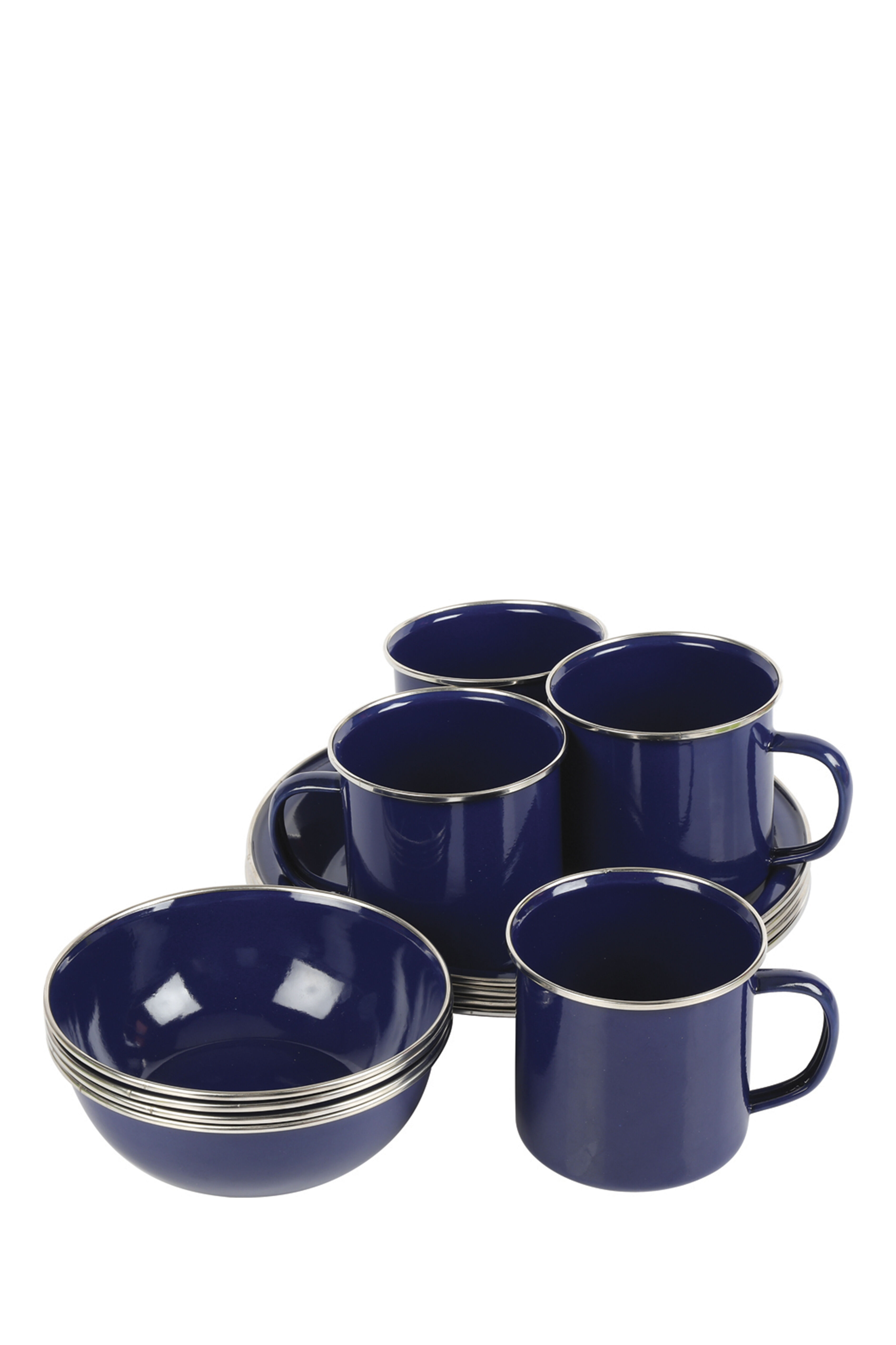 enamel dinner set camping