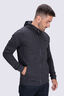Macpac Men's Craigieburn Hooded Merino Blend Jacket, Charcoal Marle, hi-res