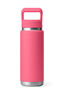 YETI® Rambler® Bottle with Straw Cap — 26 oz, Tropical Pink, hi-res