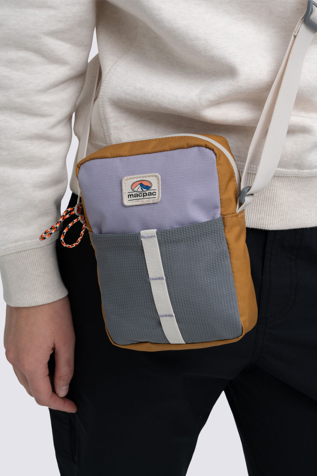 Macpac Wilderness Crossbody V2, Bone Brown/Lavender, hi-res