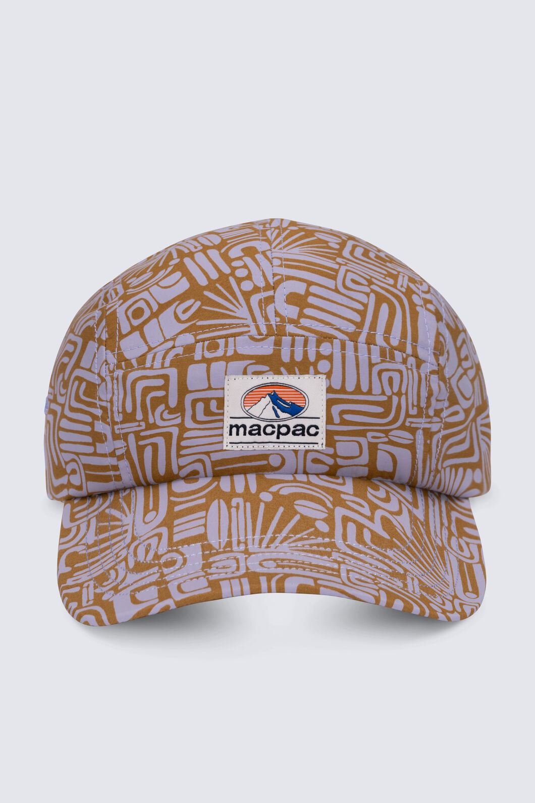 Macpac Winger 5 Panel Cap, Bone Brown/Lavender Grey, hi-res
