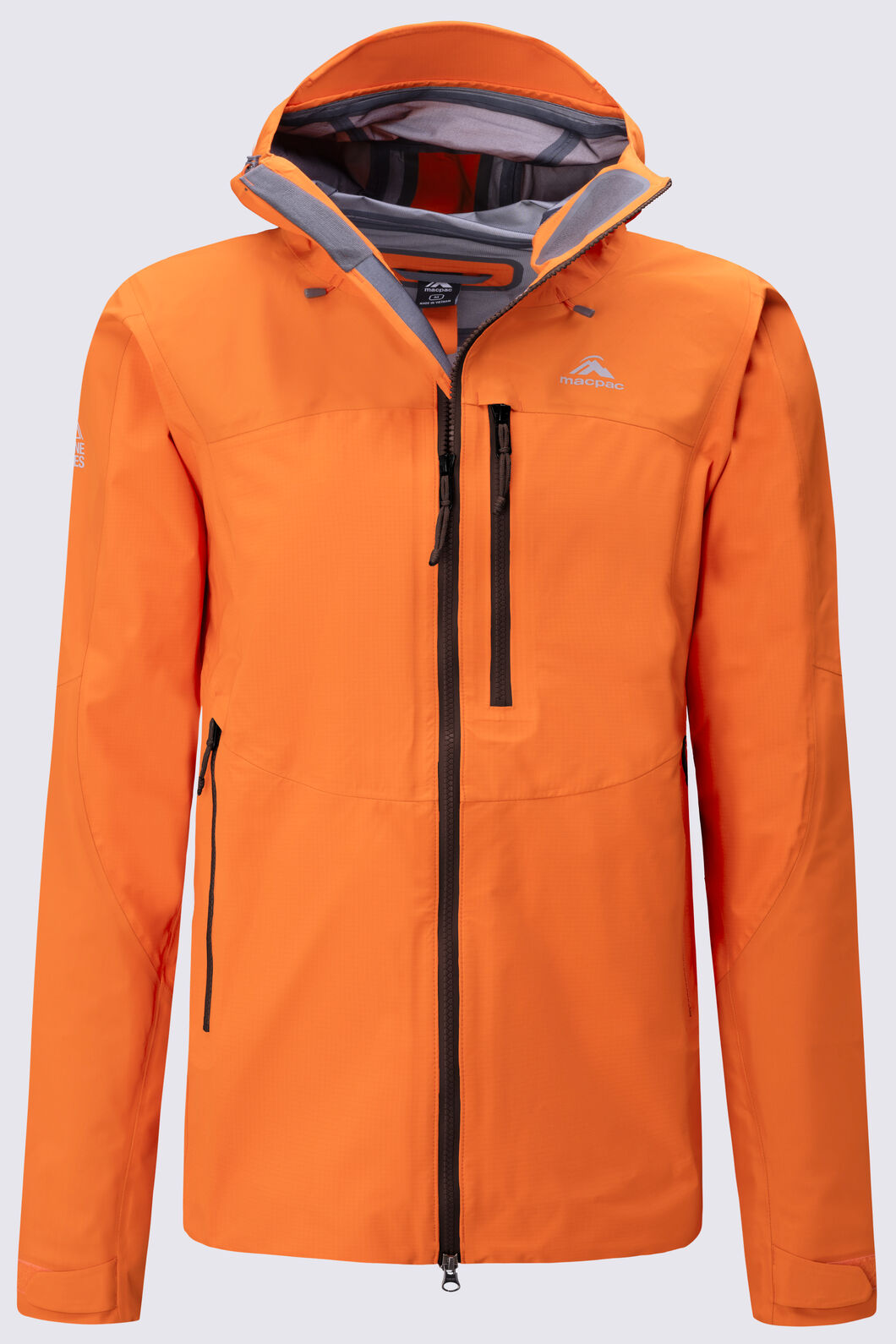 Macpac Men's Lightweight Prophet Rain Jacket, Red Orange, hi-res