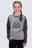 Macpac Kids' Vintage Fairtrade Organic Cotton Long Sleeve T-Shirt, Asphalt/Grey Marle, hi-res