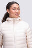 Macpac Women's Uber Light Hooded Down Coat, Whitecap Grey, hi-res