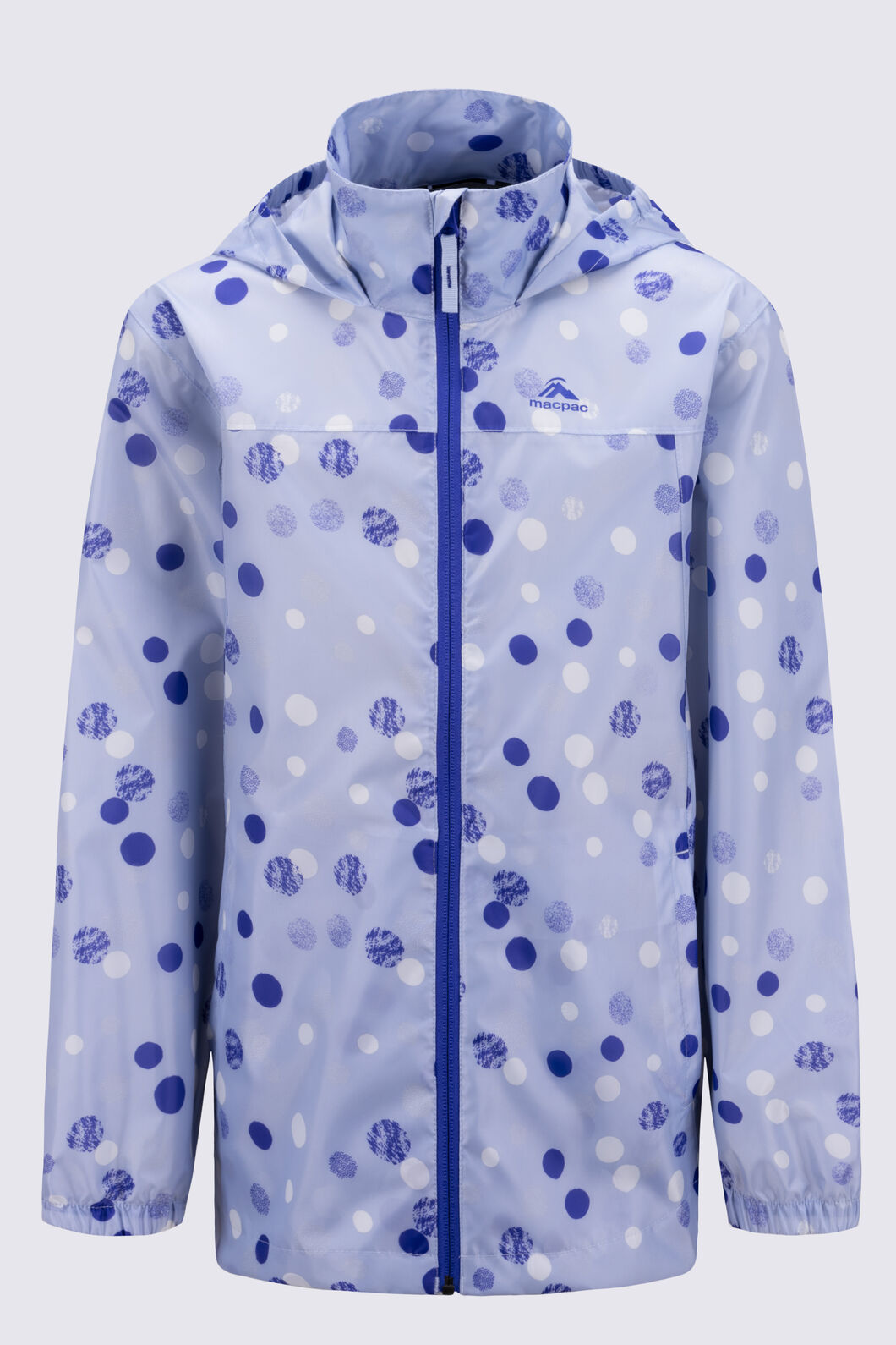 Macpac Kids' Pack-It-Jacket, Xenon Blue Print, hi-res