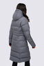 Macpac Women's Aurora Long Hooded Down Coat, Rabbit, hi-res