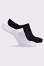 Macpac No-Show Sock &mdash; 2 Pack, Black/White, hi-res