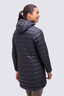 Macpac Women's Uber Light Hooded Down Coat ♺, Black, hi-res