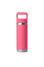 YETI&reg; Rambler&reg; Bottle with Straw Cap &mdash; 18 oz, Tropical Pink, hi-res