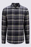 Macpac Men's Sutherland Slim Flannel Shirt, Asphalt Plaid, hi-res