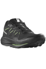 Salomon Men's Pulsar Running Shoes, Black/Black/Green Gecko, hi-res