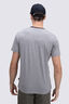 Macpac Retro Fairtrade Organic Cotton Tee — Men's, Grey Marle/Black, hi-res