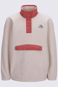 Macpac Kids' Heritage Snap Fleece Pullover, French Oak, hi-res