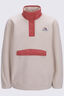 Macpac Kids' Heritage Snap Fleece Pullover, French Oak, hi-res