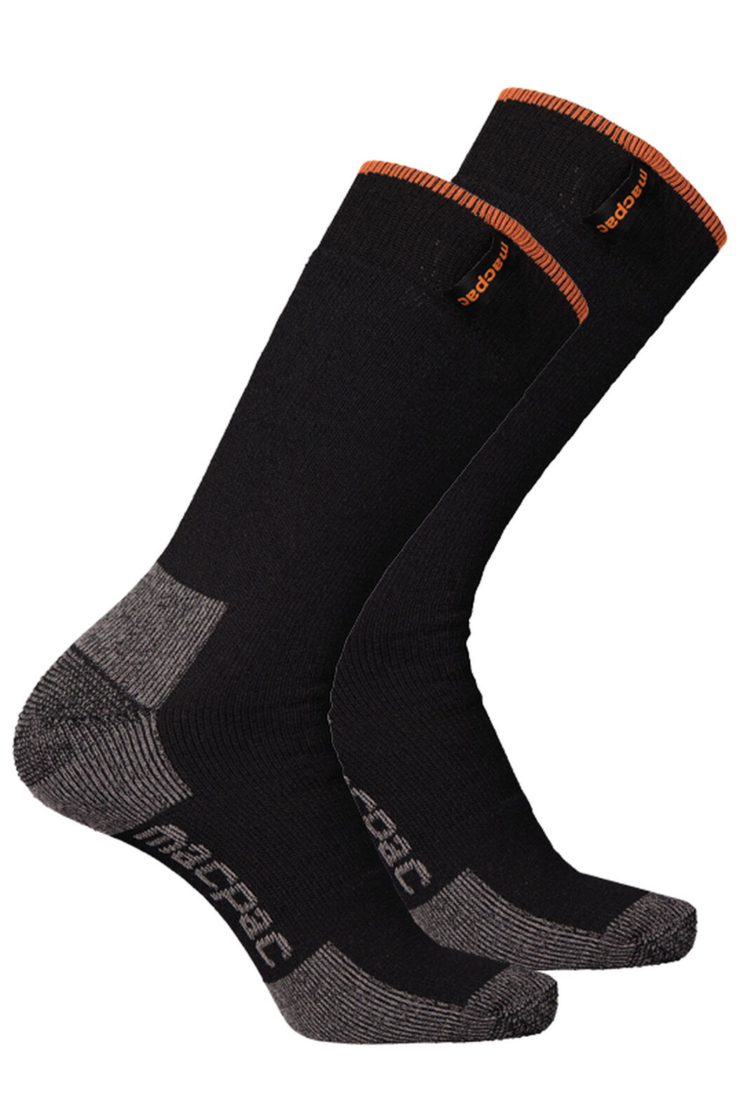Macpac Thermal Sock — 2 Pack, Black/Black, hi-res