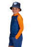 Macpac Kids' Rash Top, Sun Orange/Limoges, hi-res