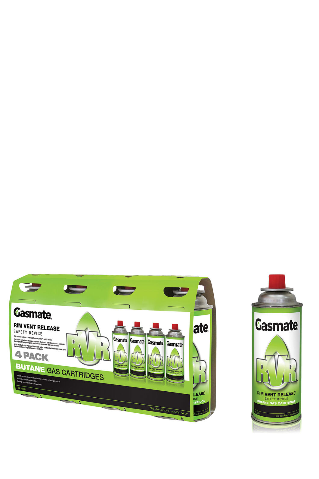 Gasmate 220g Butane Can 4pk, None, hi-res
