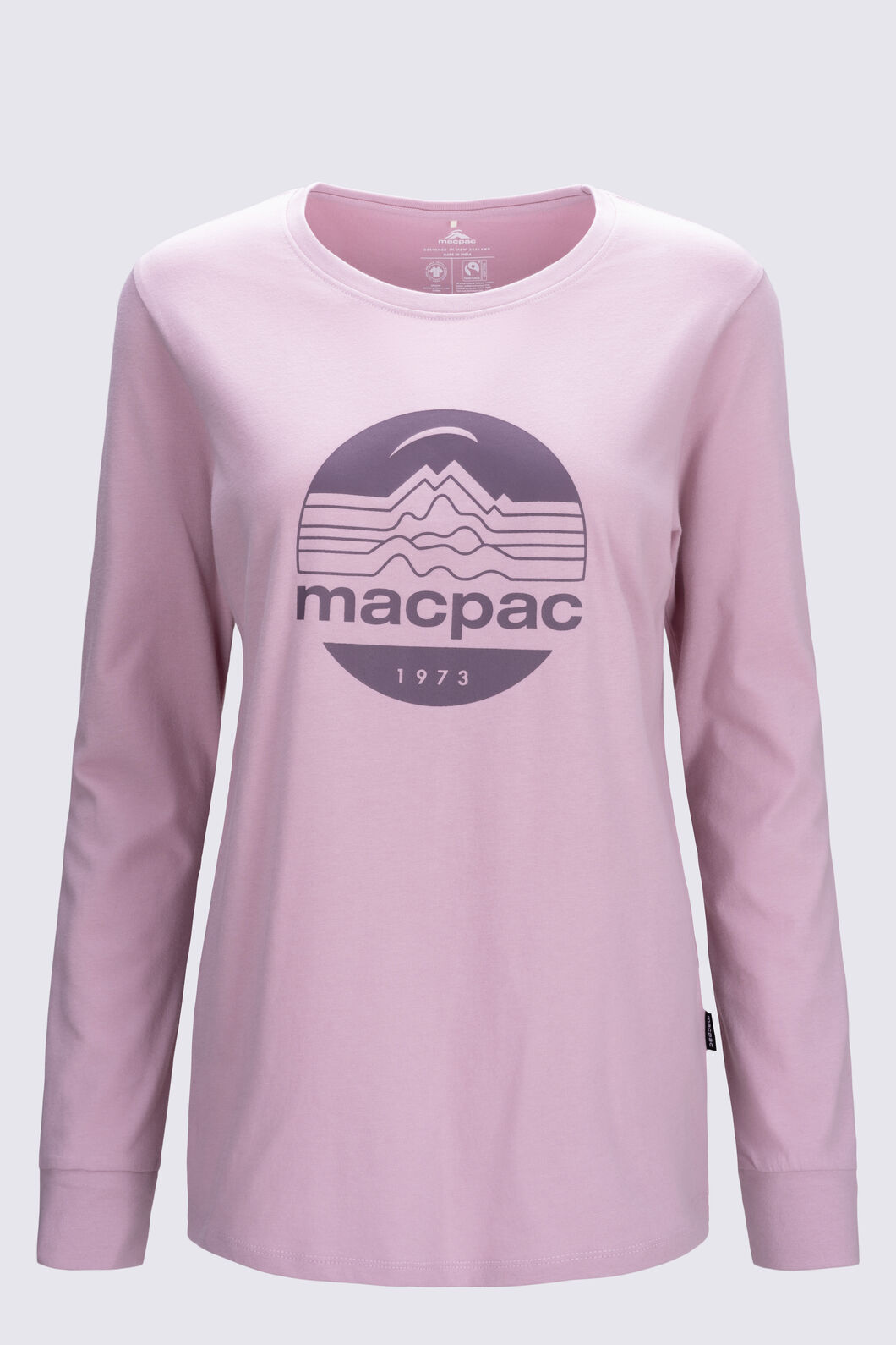 Macpac Women's Fairtrade Organic Cotton Long Sleeve T-Shirt, Keepsake Lilac, hi-res