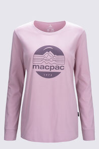 Macpac Women's Fairtrade Organic Cotton Long Sleeve T-Shirt, Keepsake Lilac, hi-res