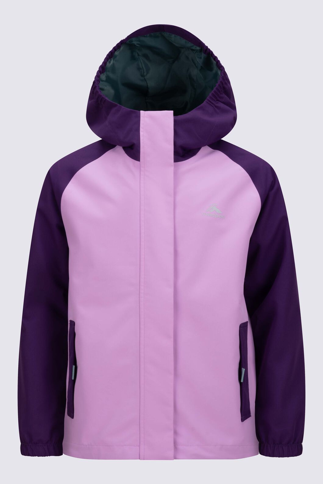 Macpac Kids&rsquo; Crosswinds Rain Jacket, Plum/Orchid, hi-res