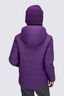 Macpac Kids' Pulsar Alpha Hooded Insulated Jacket, Plum/Print, hi-res