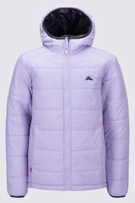 Macpac Kids' Pulsar Alpha Hooded Insulated Jacket, Pastel Lilac, hi-res